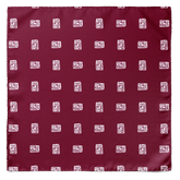 MAROON DIAMOND SILK CRAVAT